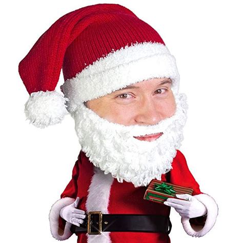 christmas balaclava|Beard Head Santa Beard Hat .